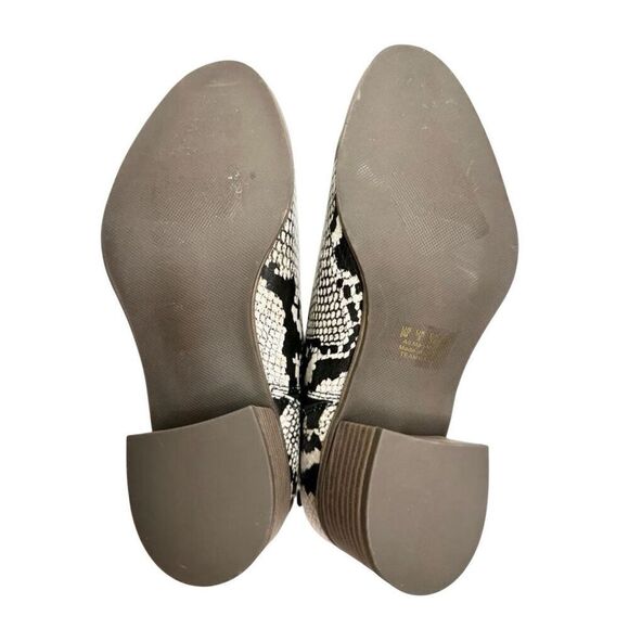 Dr. Scholl’s Boots Size 6 Teammate Snakeskin Block Heel Round Toe Ankle Boot - Picture 8 of 8